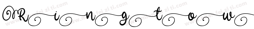 Ringtown Alt 1字体转换